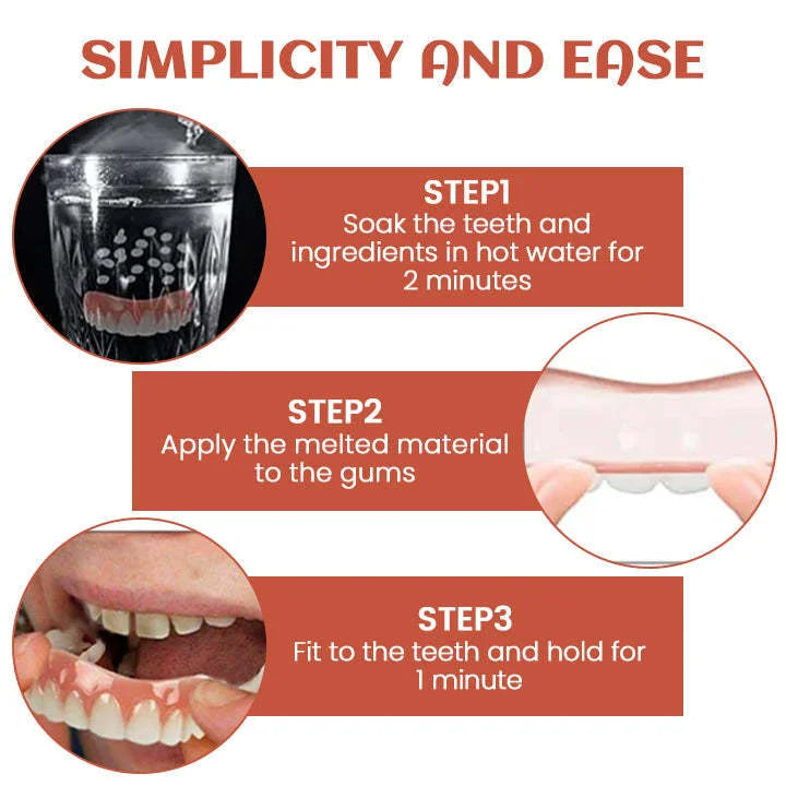INSTANT SMILE DENTURE SILICONE RELINE KIT
