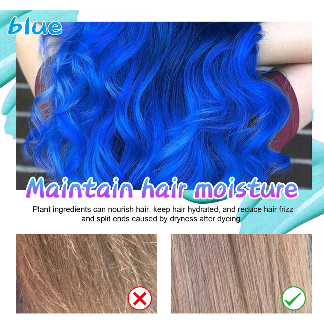 Color hair wax