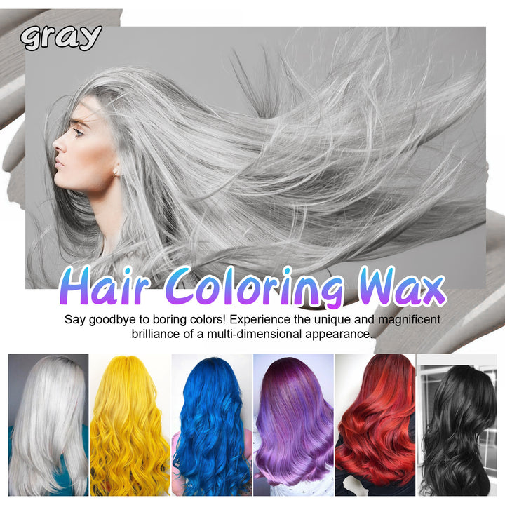 Color hair wax