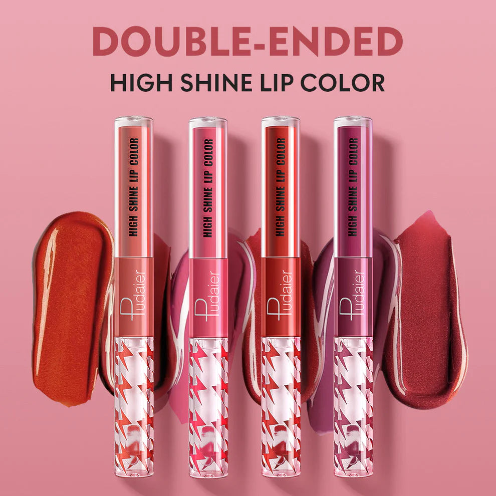 16 Color Double Ended Highlighting Lip Gloss - High-shine, long-lasting lip gloss