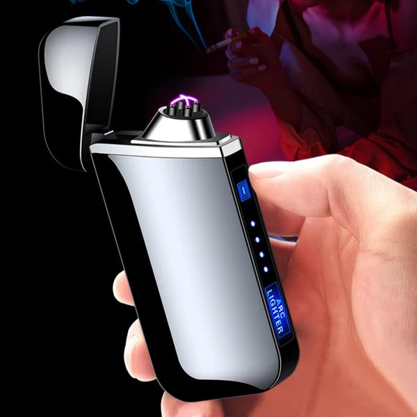 Electric Lighter With Plasma Arc Effect And Touch Sensing Lighting