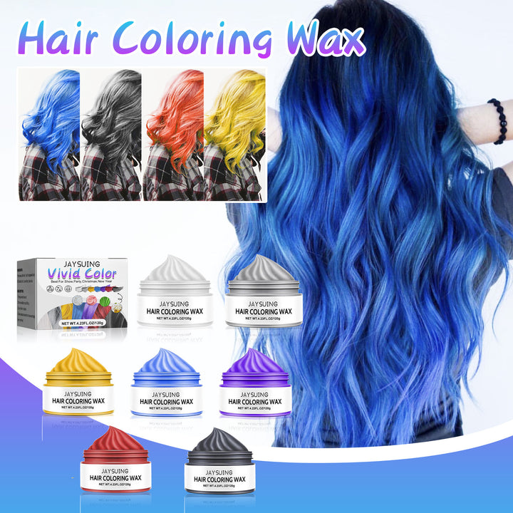 Color hair wax