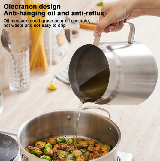 2-in-1 304 Stainless Steel Multifunctional Oil Strainer Pot