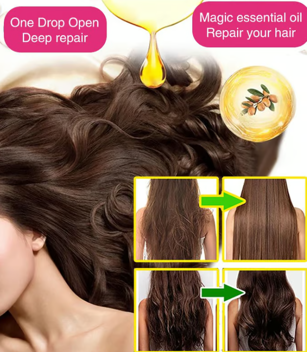 Wash free hair care essential oil capsules