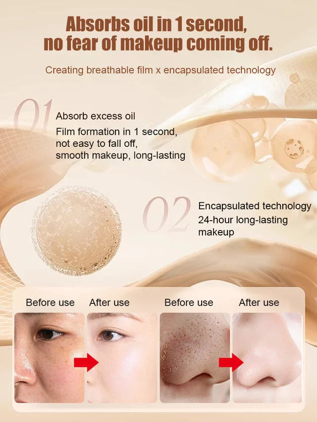 Waterproof and Sweat-Resistant Long-Lasting Foundation