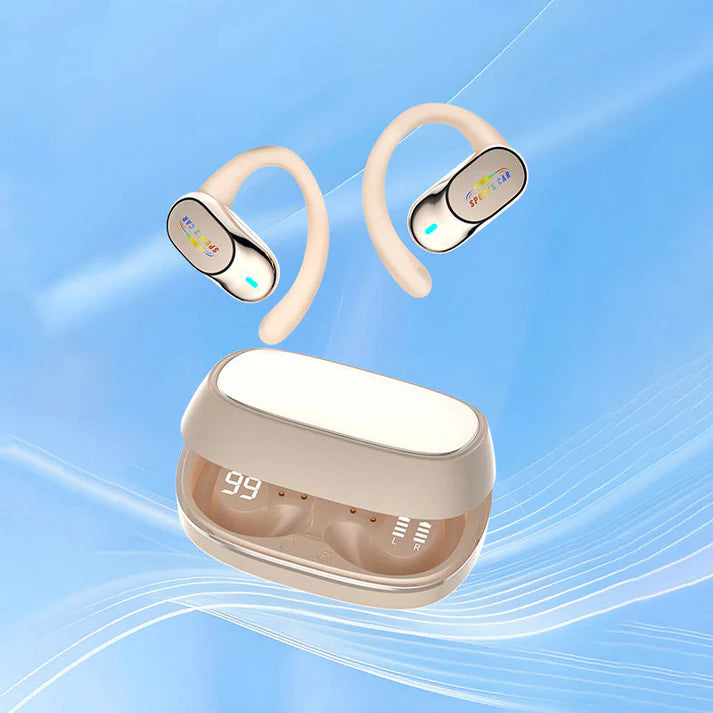 Waterproof Open Ear Earbuds with Noise Cancelling