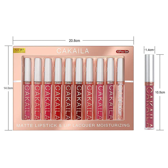 Matte Lipstick Set of 10