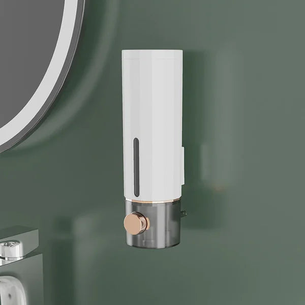 Wall mounted manual soap dispenser