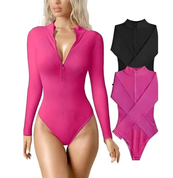 Zip-Up Bodysuit-Buy more save more🔥