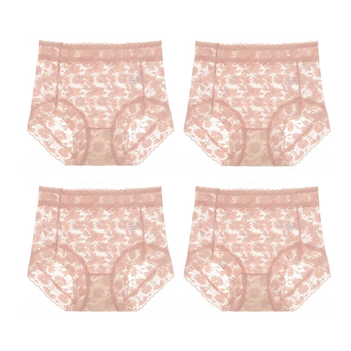 Pay 1 Get 4packs🌷Sexy Seamless Thin Lace Silk Care Panties