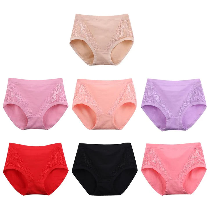 2024 Plus Size High Waist Leak Proof Cotton Panties🌸