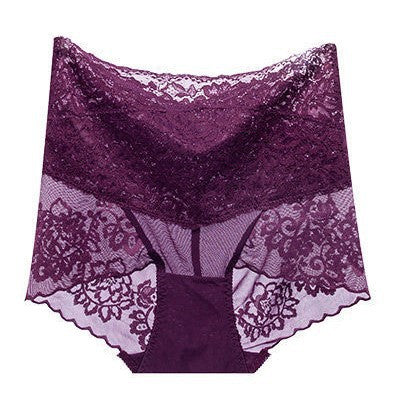 Womens Lace High Waist Tummy Control Panties