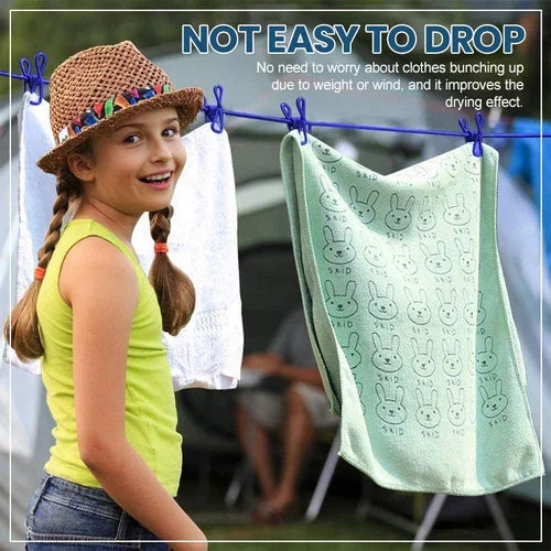 🔥2024 NEW YEAR SALE - Portable Clothesline for Camping/Backyard/RV