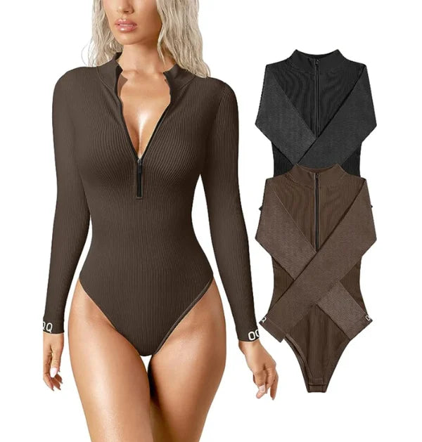 Zip-Up Bodysuit-Buy more save more🔥