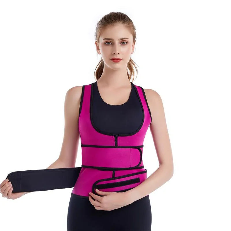 Waist protector. Double waist belly tightening undershirt