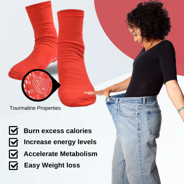 (Last Day Promotion🔥- SAVE 49% OFF) 2024 Tourmaline Lymphvity Slimming Health Sock