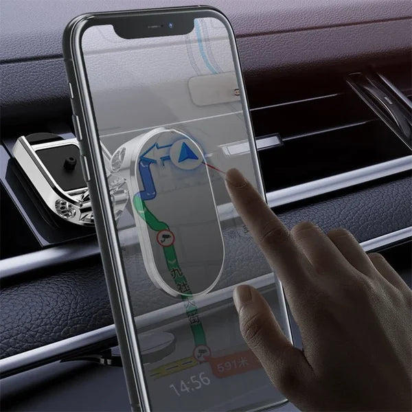 🔥Last Day Promotion 50% OFF - Alloy Folding Magnetic Car Phone Holder