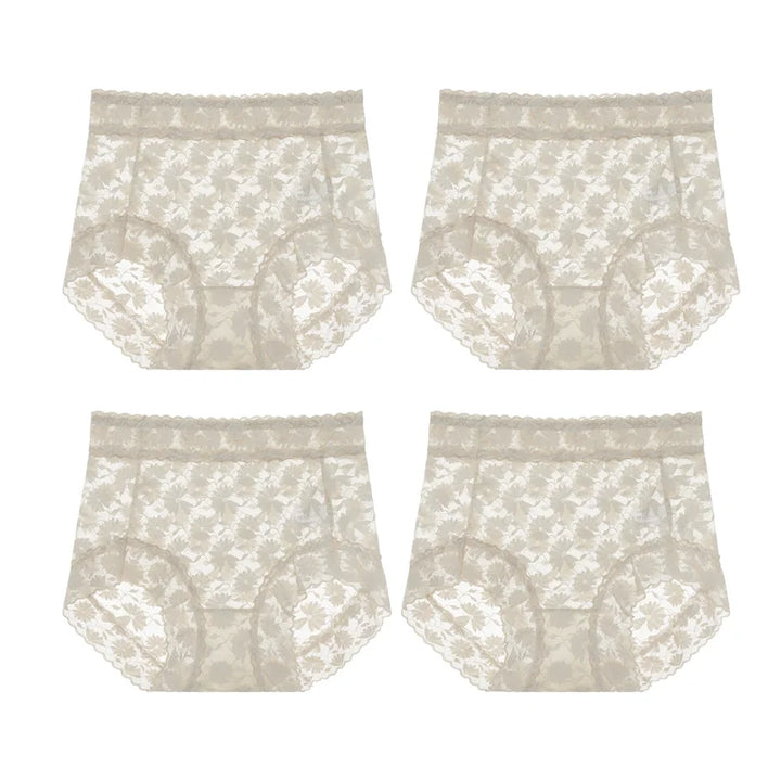 Pay 1 Get 4packs🌷Sexy Seamless Thin Lace Silk Care Panties