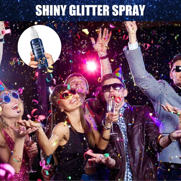 🔥Hot Sale 48% OFF💖Waterproof Glitter Spray Stage Party Hair and Clothes