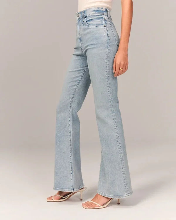 ⭐Womens 2024 Summer⭐ Ultra High Rise Stretch Flare Jean