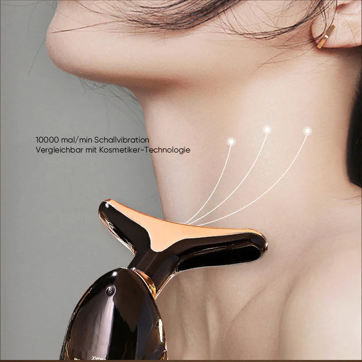 Multidimensional firming facial massager