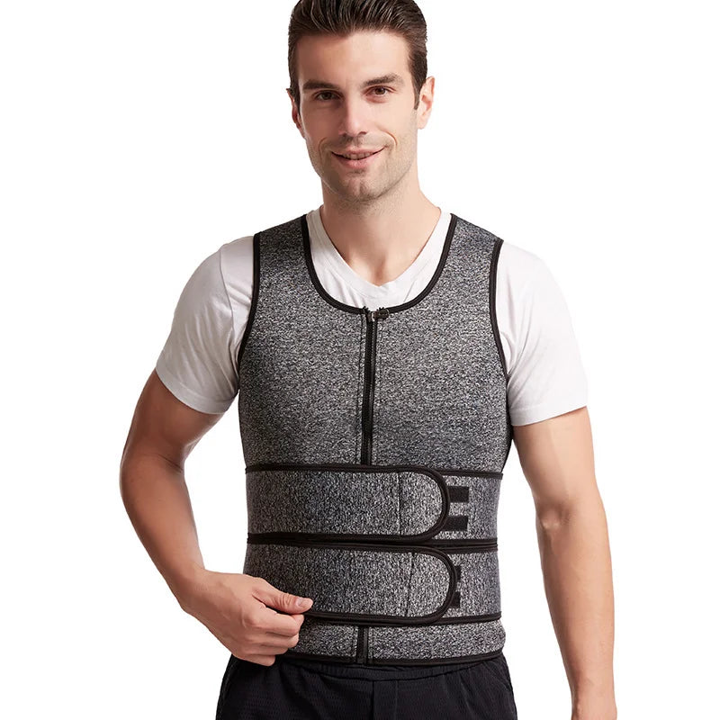 Waist protector. Double waist belly tightening undershirt