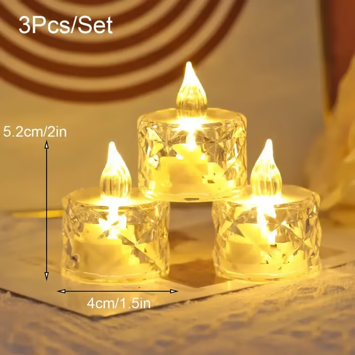 Crystal Flameless Candle Light