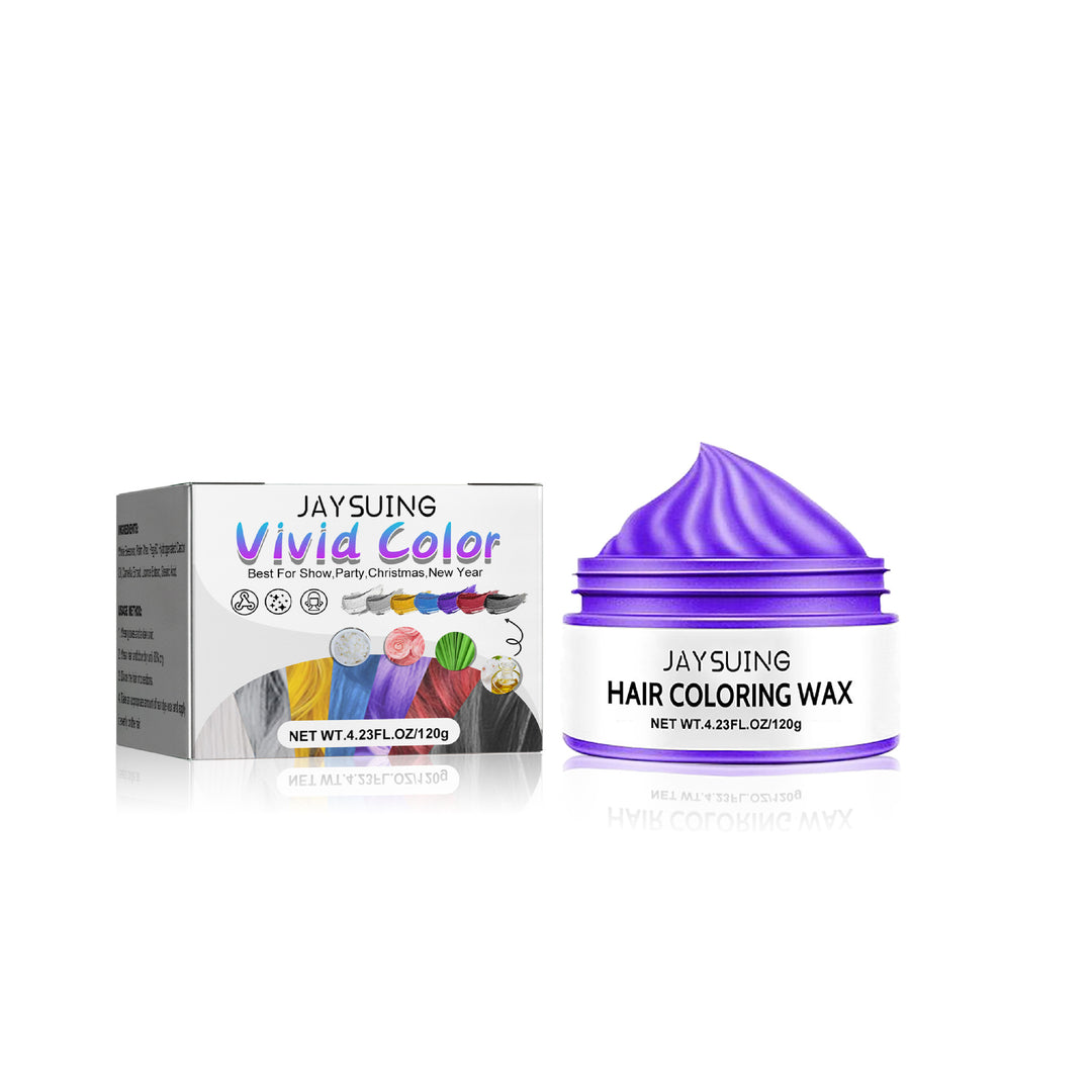 Color hair wax