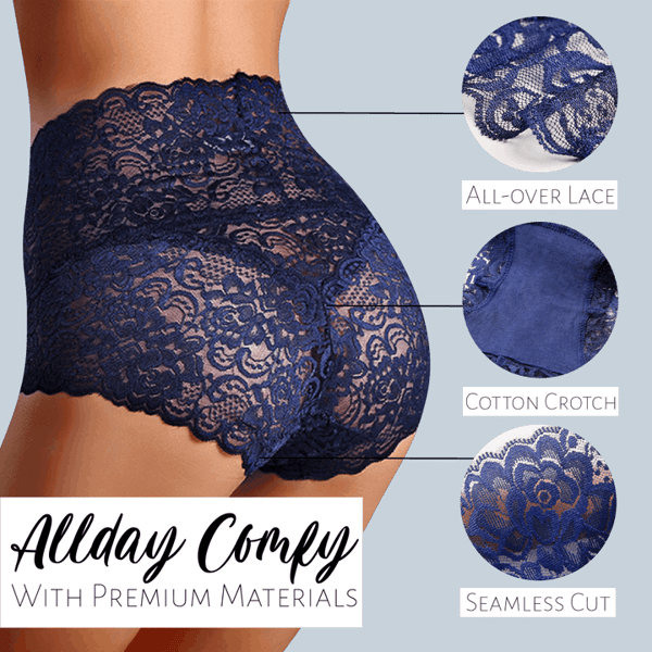 🔥Buy 5 Free 5(10PACKS)🔥 High Waist Sexy Premium Lace Panties-FREE SHIPPING