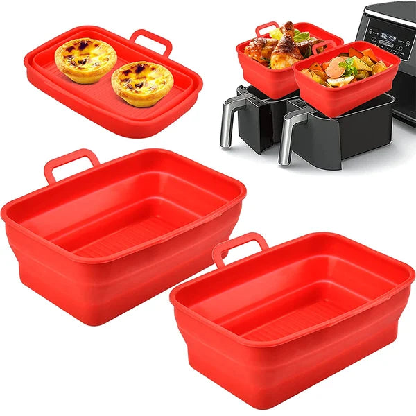 Foldable Air Fryer Silicone Baking Tray