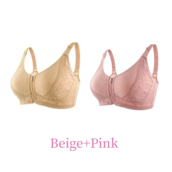 😍Buy 1 Get 1 Free Today🔥Front Zipper Full Cup Lift Bra