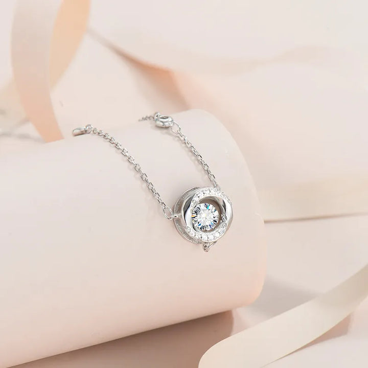 Beating Heart Moissanite Necklace