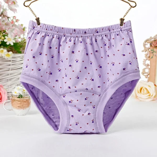 💥New Hot sales🔥2024 New High-Waist Ladies Cotton Panties Plus Sizes