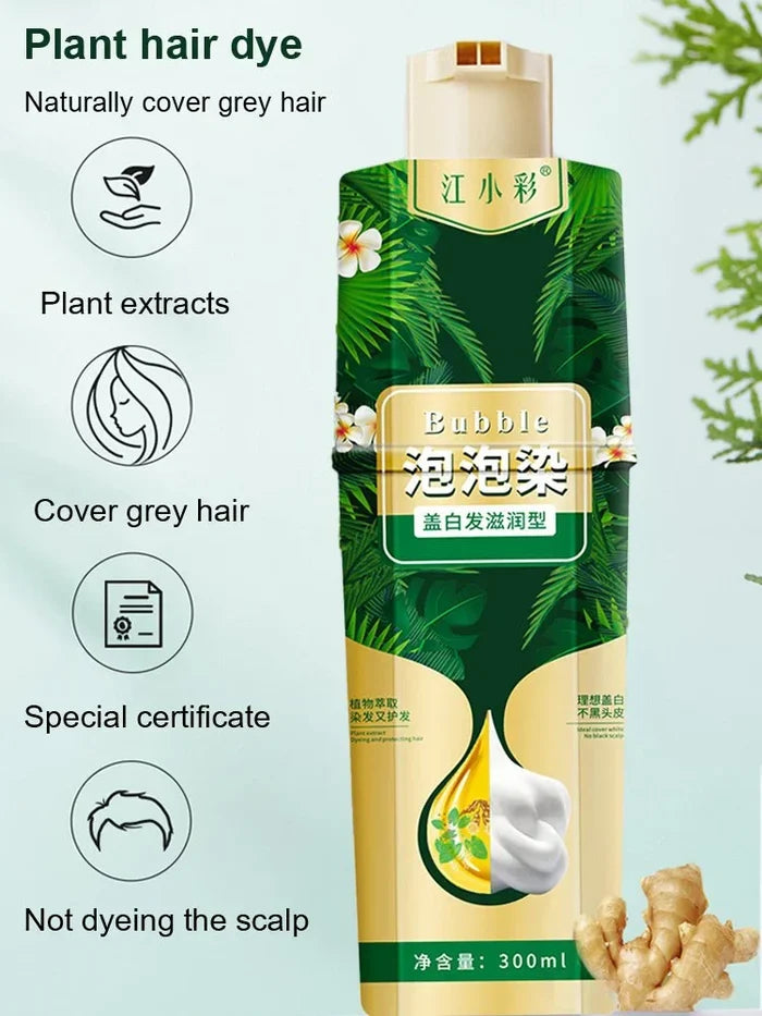 🎁2024-Christmas Hot Sale🎁Plant Bubble Hair Dye Shampoo