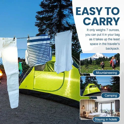 🔥2024 NEW YEAR SALE - Portable Clothesline for Camping/Backyard/RV