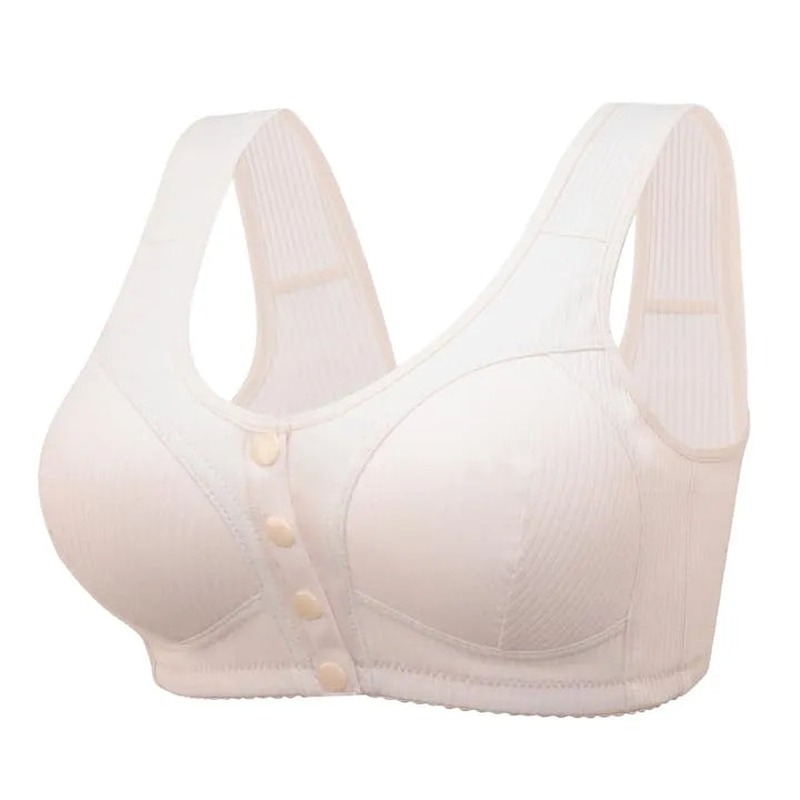 🎉BUY 1 GET 3 (3PACKS) COMFORTABLE FRONT-CLOSURE WIRELESS PLUS SIZE BUTTON BRA