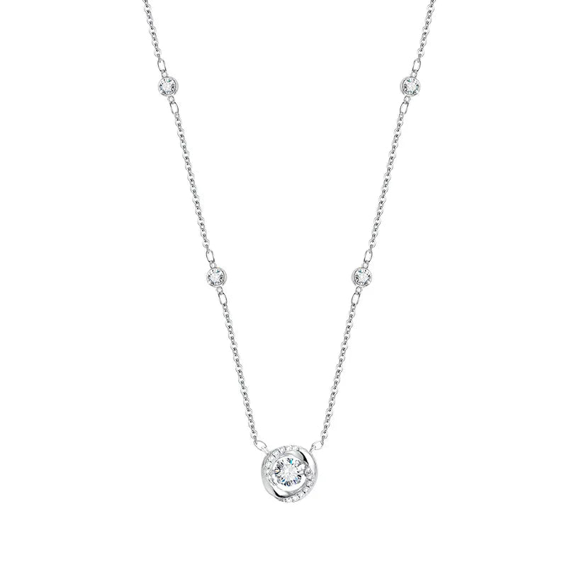 Beating Heart Moissanite Necklace