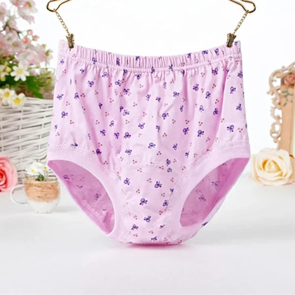 💥New Hot sales🔥2024 New High-Waist Ladies Cotton Panties Plus Sizes