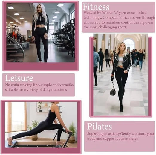 HIGH WAISTED TUMMY CONTROL SIDE POCKET SHAPING TRAINING LEGGINGS