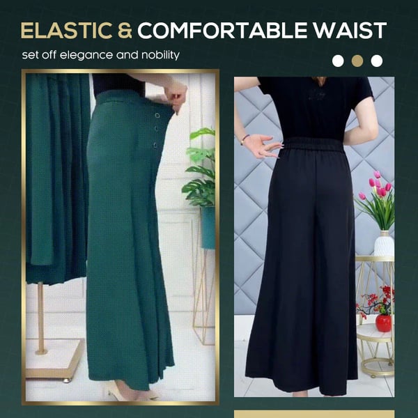 (🎁2024 New Year Hot Sale🎁)🔥 49% OFF🔥[Comfy and Cool] Stylish Pleated Wide-leg Pants