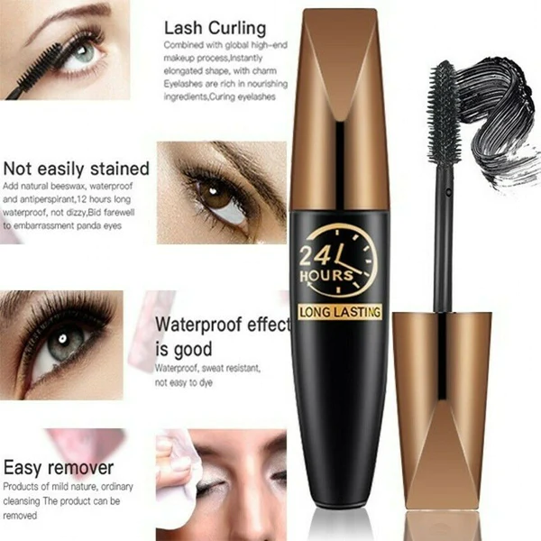 4D Waterproof Silk Fiber Thick Lengthening Mascara