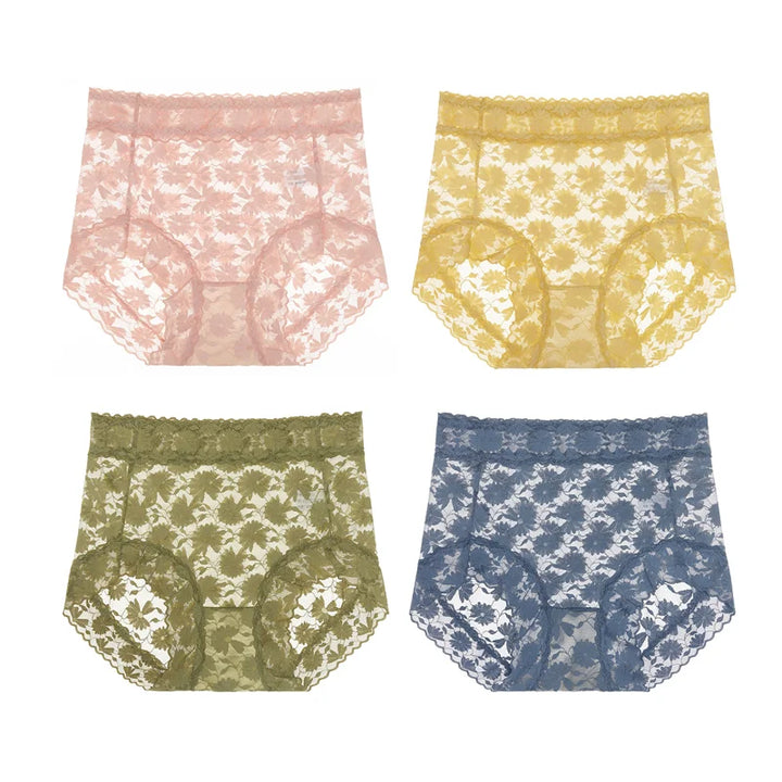 Pay 1 Get 4packs🌷Sexy Seamless Thin Lace Silk Care Panties