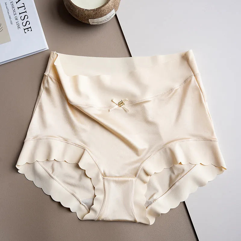 OFUCAB Ice Silk Underwear, Women High-Waist Ice Silk