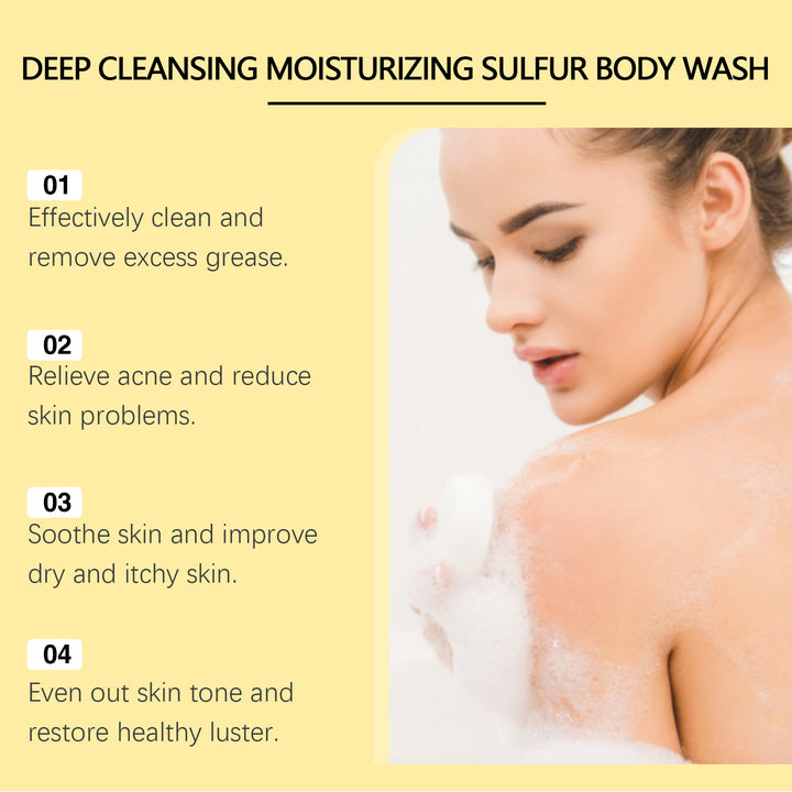 Deep Cleansing Moisturizing Sulfur Body Wash