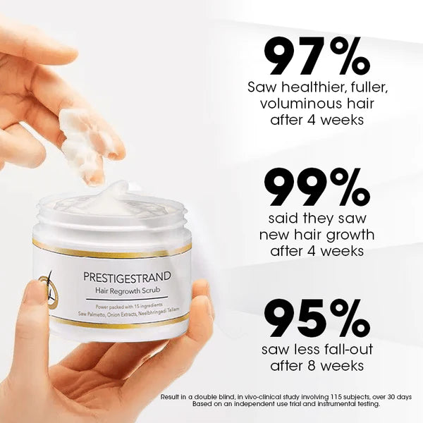 HEYKOMI™ PrestigeStrand Hair Regrowth Scrub