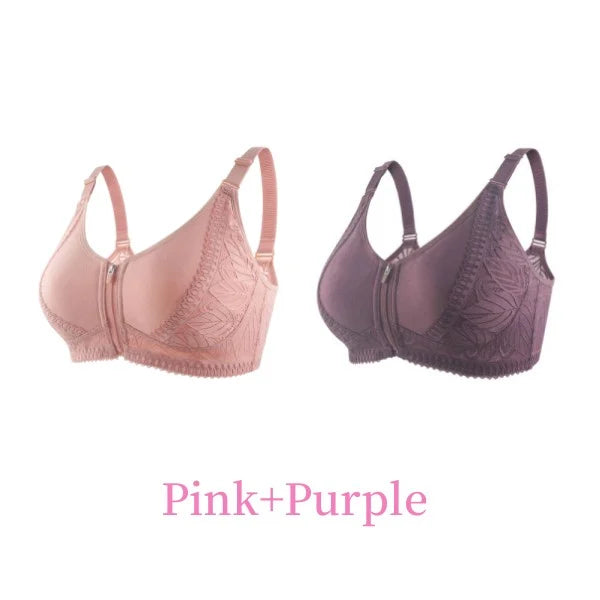 😍Buy 1 Get 1 Free Today🔥Front Zipper Full Cup Lift Bra