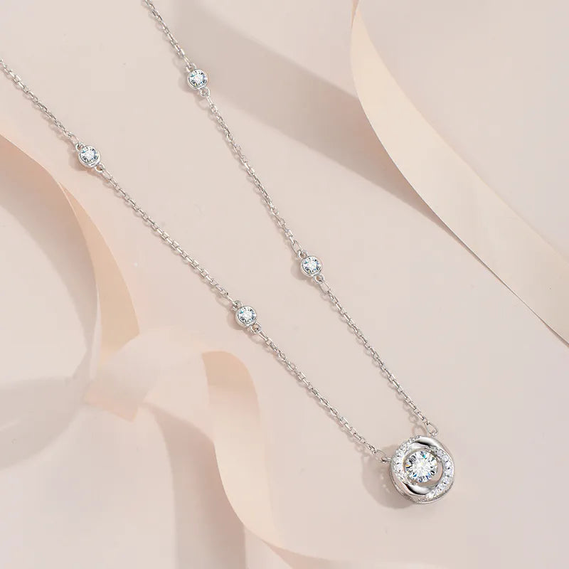 Beating Heart Moissanite Necklace