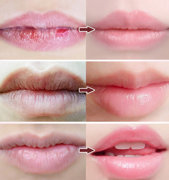 Moisturizing color changing dual-color lip mask