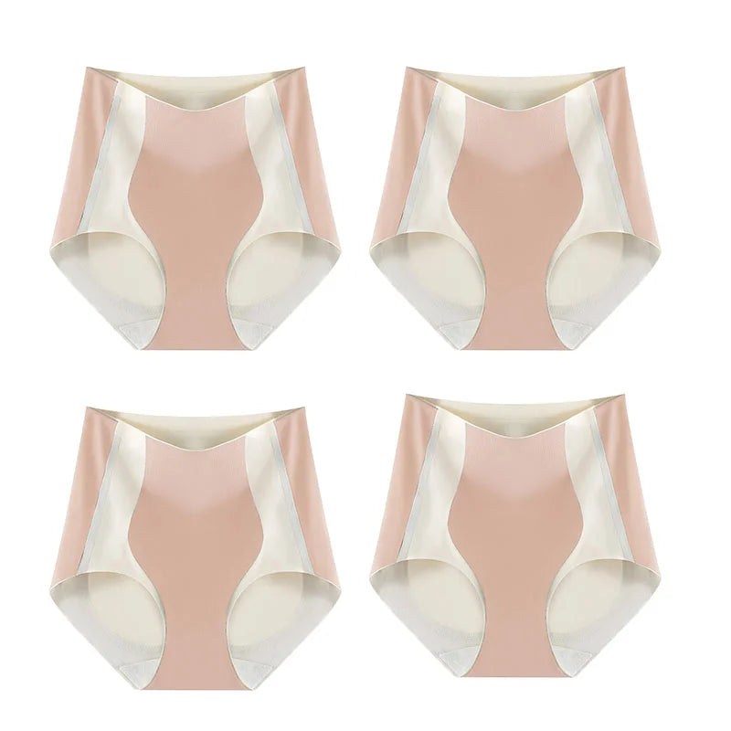 PAY 1 GET 4 PACKS🌸Color-block Traceless Hip-lifting Shaping Panties