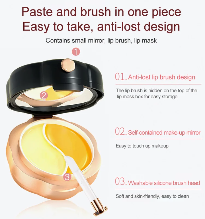Moisturizing color changing dual-color lip mask